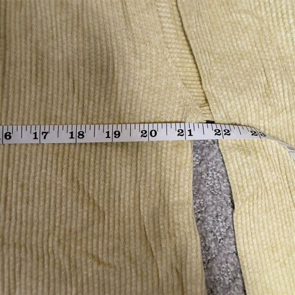 NWT Lush Women's V-Neck Long Sleeve Cream Oversized Shirt Layering Size M Casual - Picture 7 of 8